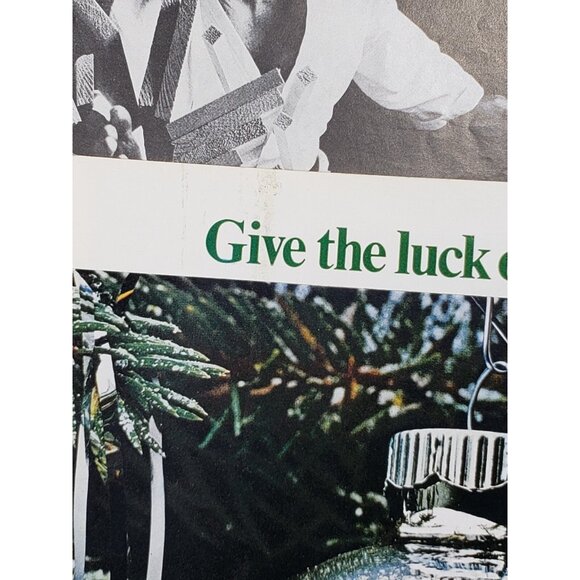 PRINT AD 1969 Johnnie Walker Red Give Luck of the Scotch Christmas 10.5x13 - Picture 2 of 2